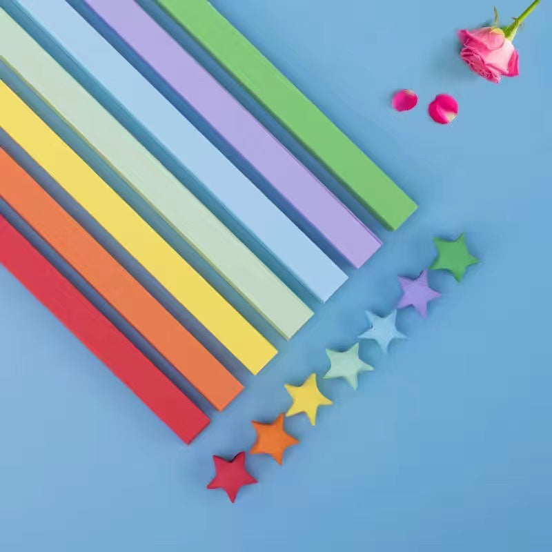 Lucky Origami Paper Strips-Rainbow