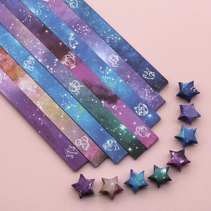 Lucky Star Origami Paper Strips-Print