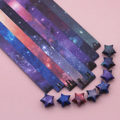 Lucky Star Origami Paper Strips-Print