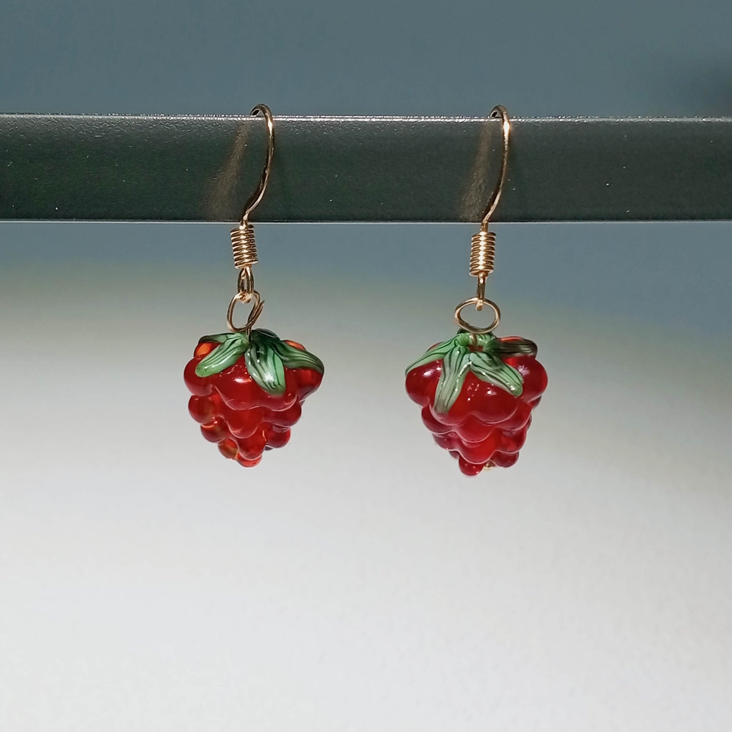 Raspberry Earrings