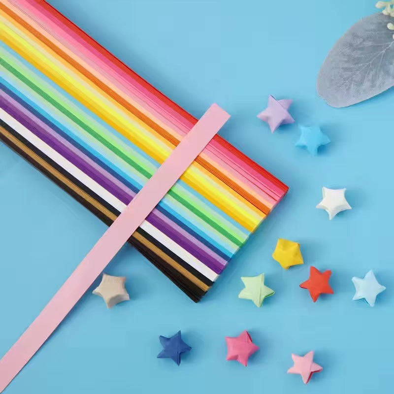 Lucky Origami Paper Strips-Rainbow